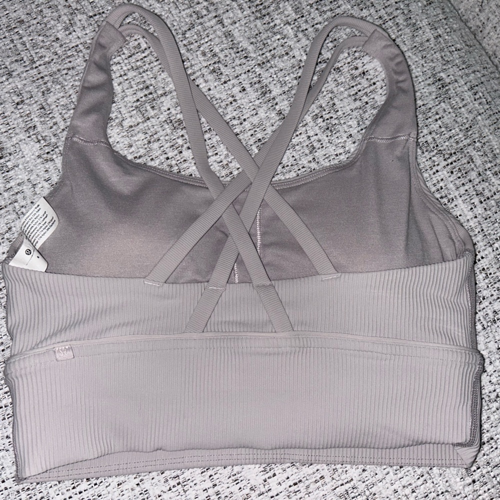 Lululemon energy longline ribbed sports bra